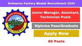 Ordnance Factory Technician Recruitment Out 😍 All Branch Eligible ✅ Salary ₹30000 SALARY AVNL [upl. by Geehan874]