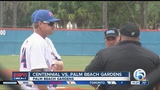 High School Baseball Centennial vs Palm Beach Gardens [upl. by Demaria]