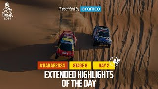 Extended highlights of Stage 6 pt2 presented by Aramco  Dakar2024 [upl. by Aneekas146]