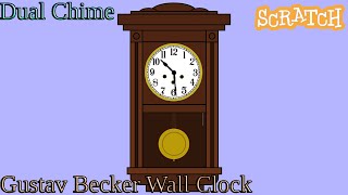 Dual Chime Wall Clock Gustav Becker  Scratch Project 3 [upl. by Eibbob]