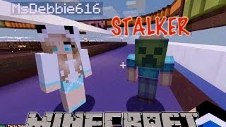 Minecraft  CRAZY STALKER on BLOCKPARTY [upl. by Yrrak225]