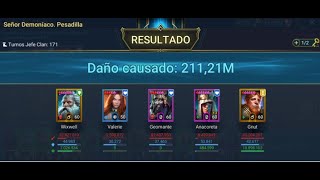 RAID SHADOW LEGENDS Clan Boss CB UNM WIXWELL valerie construccion speedvelocidades [upl. by Madda429]