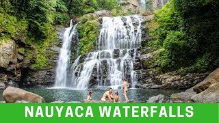 Nauyaca Waterfalls Costa Rica Aerial Video [upl. by Odrareve]