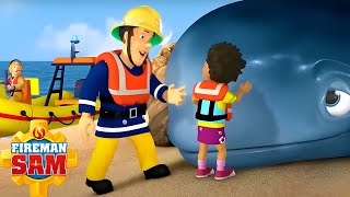 Save the whales  Fireman Sam Full Episodes  Cartoons for Children [upl. by Ahsikym260]