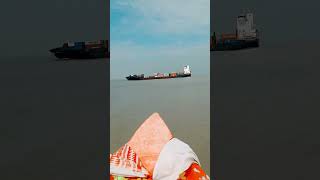 Container Ship at Ganges river [upl. by Diraf]