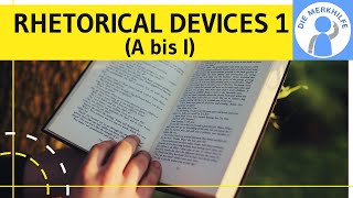 Rhetorical devices 1 A bis I  Englisch rhetorische Stilmittel  Definition Beispiel amp Wirkung [upl. by Giliana]