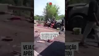 Veja cenário de destruição após acidente em Goiás [upl. by Timothea788]