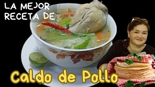 Caldo de pollo con mucho sabor cocinandomexico [upl. by Ilam]