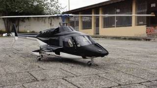 Airwolf 600 Size Nitro Flybarless Scale Retracts Custom [upl. by Truman]