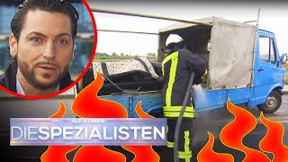 BRENNENDER LKW auf Autobahn ​🔥 Ahnungsloser Fahrer muss GESTOPPT werden  Die Spezialisten  SAT1 [upl. by Roscoe]