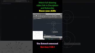 Use of Extend command in AutoCAD [upl. by Jp439]