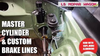 Installing My Mopar Aluminum Master Cylinder and Making All New Custom Brake Lines [upl. by Engapmahc]