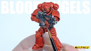 How To Paint Space Marines as Blood Angels for Warhammer 40000 and highlight them like ‘Eavy Metal [upl. by Ilak]