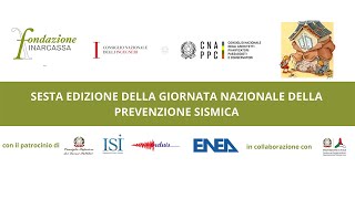 6a ED GIORNATA NAZIONALE DELLA PREVENZIONE SISMICA  Edifici esistenti in muratura [upl. by Donough274]