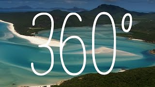 Whitehaven Beach and Hamilton Island Queensland Australia  360 Video  Tourism Australia [upl. by Nylssej]