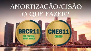 Amortização BRCR11 e CNES11  Entendendo o fato relevante [upl. by Munford65]