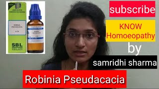 Robinia Pseudacacia Homeopathic medicine uses and symptoms Explained by Samridhi Sharma [upl. by Wheeler]