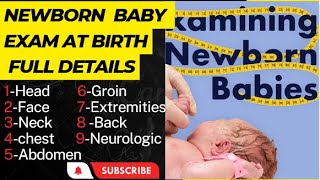 Newborn Examination After BirthHow to exam newborn babyNeonatal Examination nicu newbornbaby [upl. by Atinuhs990]