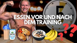 Die BESTE Mahlzeit VOR und NACH dem Training  MUSKELAUFBAU GARANTIERT [upl. by Sukramal]