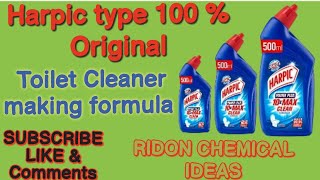 Toilet Cleaner making formula  How to make Harpic type Toilet cleaner [upl. by Quarta]