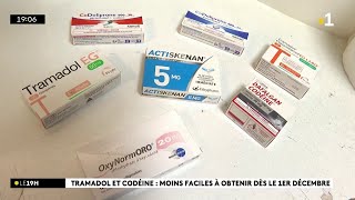 Tramadol et codéine seront prescrits sur ordonnance sécurisée Objectif  éviter les abus [upl. by Nevada]