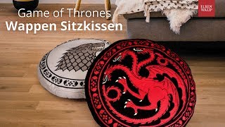 ne runde Sache Game of Thrones Sitzkissen zu Stark und Targaryen [upl. by Gerhardt671]