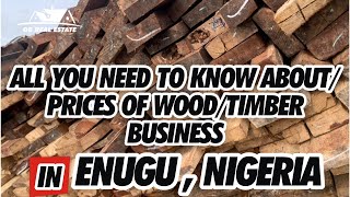 LATEST PRICE OF VARIOUS WOOD AND DOORS AT THE TIMBER MARKET IN ENUGU NIGERIA [upl. by Eahsram]