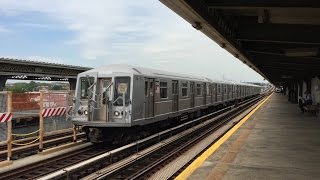 NYC Subway HD 60fps R160 amp R46 F Culver Express Trains amp Special Moves  Avenue N 62316 [upl. by Pinchas]