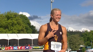 2017 Pac12 Track amp Field Championships Arizona States Maggie Ewen makes Pac12 history with 3 [upl. by Sella775]