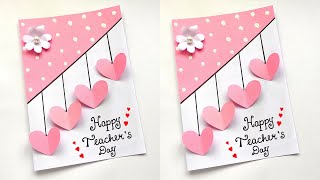 Teachers day greeting card  Easy and beautiful card for Teachers day  DIY Teachers Day Card [upl. by Market]