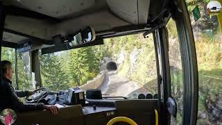 BUS FAHRT GANZEN WEG VON KEHLSTEINHAUS BIS OBERSALZBERG 102024 [upl. by Revart]