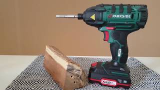 PARKSIDE Cordless How To Use Impact Driver PDSSA 20Li A1 Testing [upl. by Abebi]