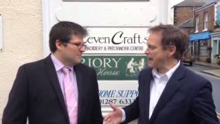 Will Goodhand introduces Grant Shapps to Guisborough Busine [upl. by Anaela]