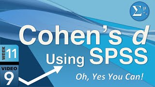 The Secret Trick to Calculate Cohen’s d in SPSS – It Can Be Done 119 [upl. by Batsheva]