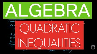 Quadratic Inequalities  Grade 9  GCSE Maths [upl. by Kolnick335]