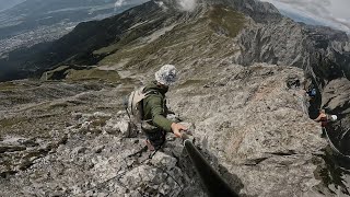 Innsbrucker Klettersteig Sektion 1  Nordkette [upl. by Aerdua]