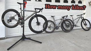 I weighed All of my Titanium Bikes part 1 Litespeed Cherohala [upl. by Ringler]