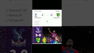 Crystal palace vs Norwich City 30 [upl. by Havard117]