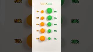 Orange vs Green very satisfying Color Mixing colormixing art [upl. by Stovall561]