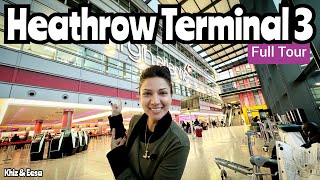 Heathrow International Airport Terminal 3 opened 1961  Full Tour travel airport LHRHeathrow [upl. by Victoria314]