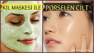 PORSELEN GİBİ BİR CİLT İÇİN KİL MASKESİ LEKE GİDERİCİGÜZELLİK BAKIM [upl. by Addie]