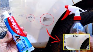 Easy Way To Remove Scratches From The Car at Home Using Toothpaste  Craft Village [upl. by Athalla]