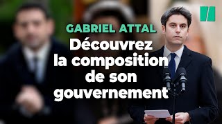 Découvrez la composition du nouveau gouvernement mené par Gabriel Attal [upl. by Volney]