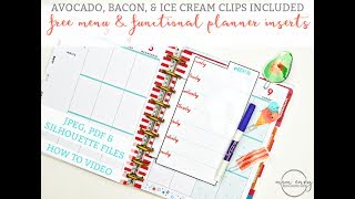 How to Make Planner Inserts and Planner Clips [upl. by Crin]