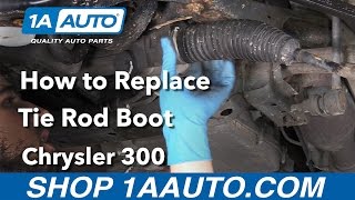 How to Replace Inner Tie Rod Boots 0510 Chrysler 300 [upl. by Ahseela]