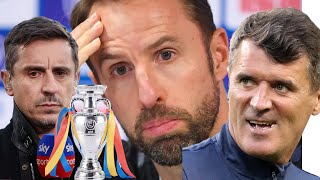 🏴󠁧󠁢󠁥󠁮󠁧󠁿Roy Keane amp Gary Neville amp Co REACTION to Englands DEVASTATING Loss [upl. by Goeselt656]