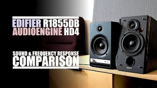 DSAUDIOreview  Edifier R1855DB vs Audioengine HD4  soundDEMO [upl. by Noek]