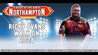 Rapid Ricky Evans Darts Walk On Northampton 2024 [upl. by Dugas]