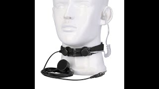 Retevis ETK003 Throat Microphone for Outdoor Sports [upl. by Ilke]