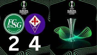 St Gallen vs Fiorentina 24  UEFA Conference League 202425  Match Highlights [upl. by Zaller6]